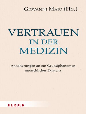 cover image of Vertrauen in der Medizin